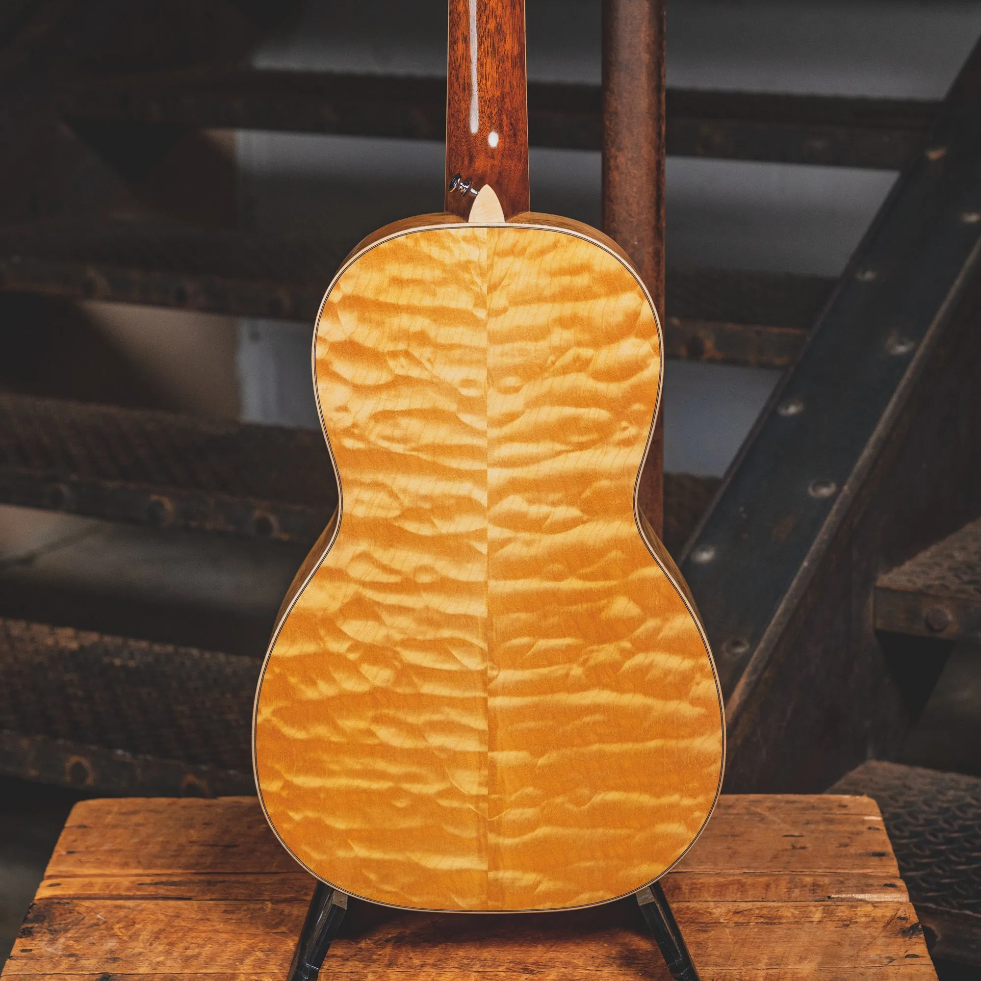 2021 Martin Custom Shop Size 2 Bearclaw Spruce/Quilted Maple Acoustic Guitar, Natural w/ OHSC  - Used