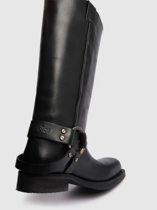 Acne Studios   40mm Balius leather tall boots 