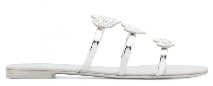 'Anya love' Sandals, Silver