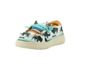 ARIAT TODDLER HILO LACE BUFFALO PRINT SHOE