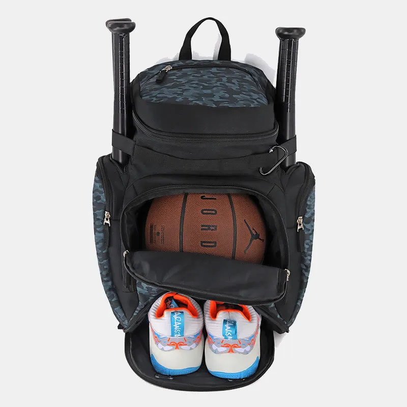Baseball Backpack Softball Bag with 2 Bat Sleeves Shoe Space