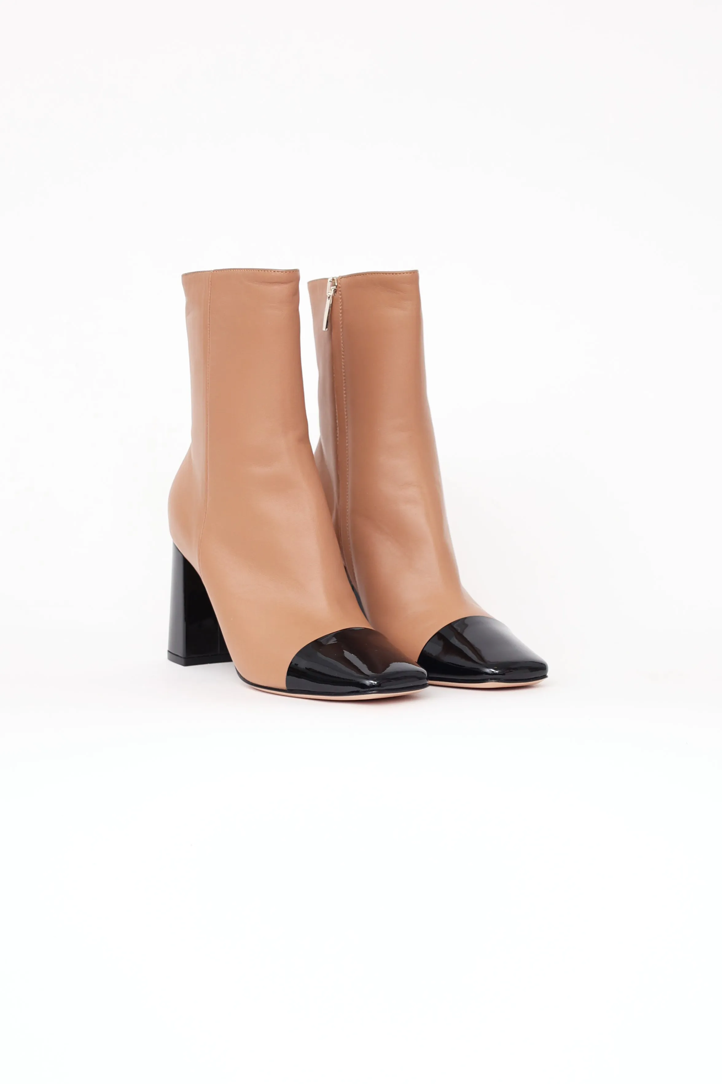 Beige & Black Boot