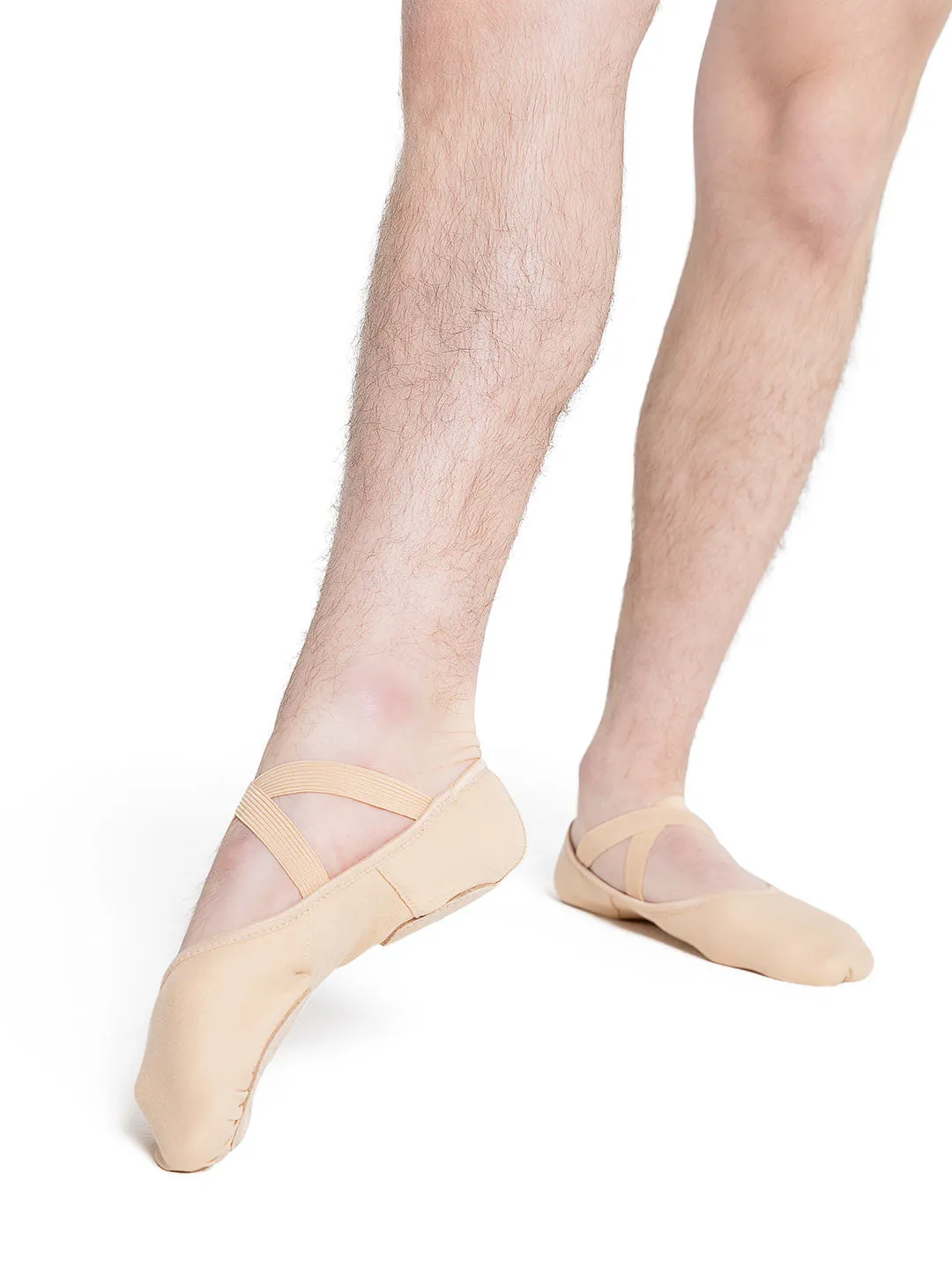 Capezio 2037W Stretch Canvas Split-Sole Hanami NUDE Ballet Shoe