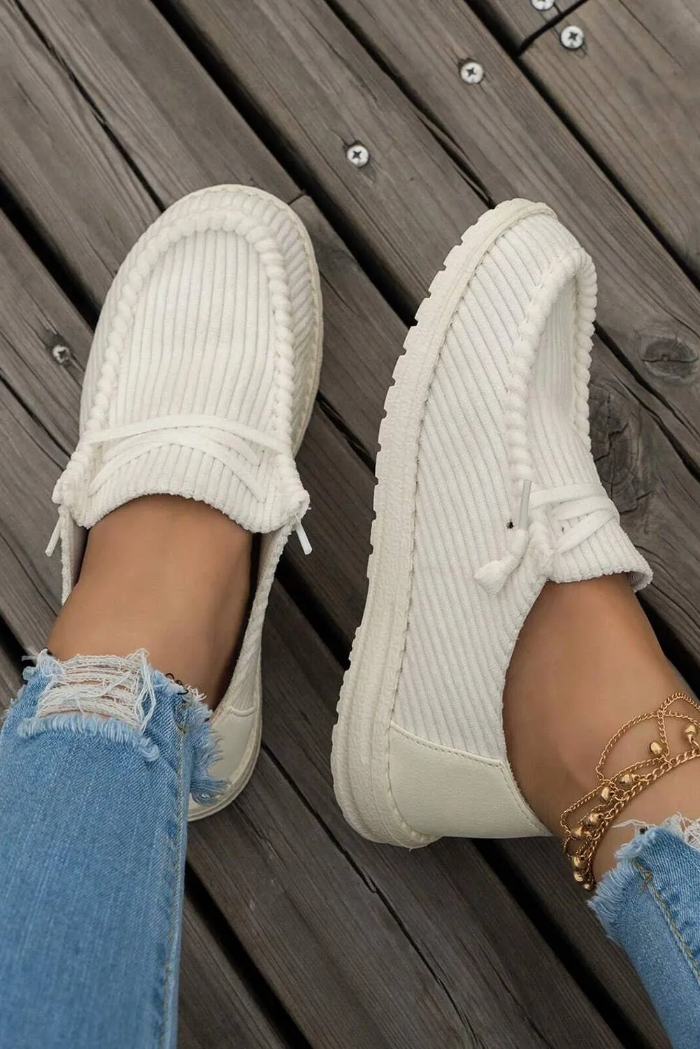 Chill vibes Ribbed Shoes