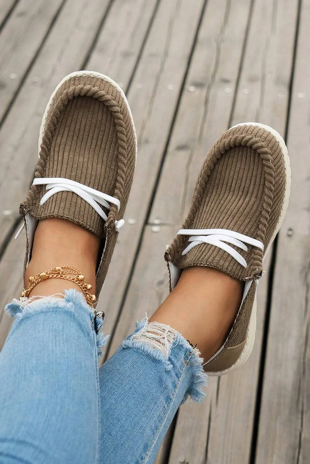 Chill vibes Ribbed Shoes