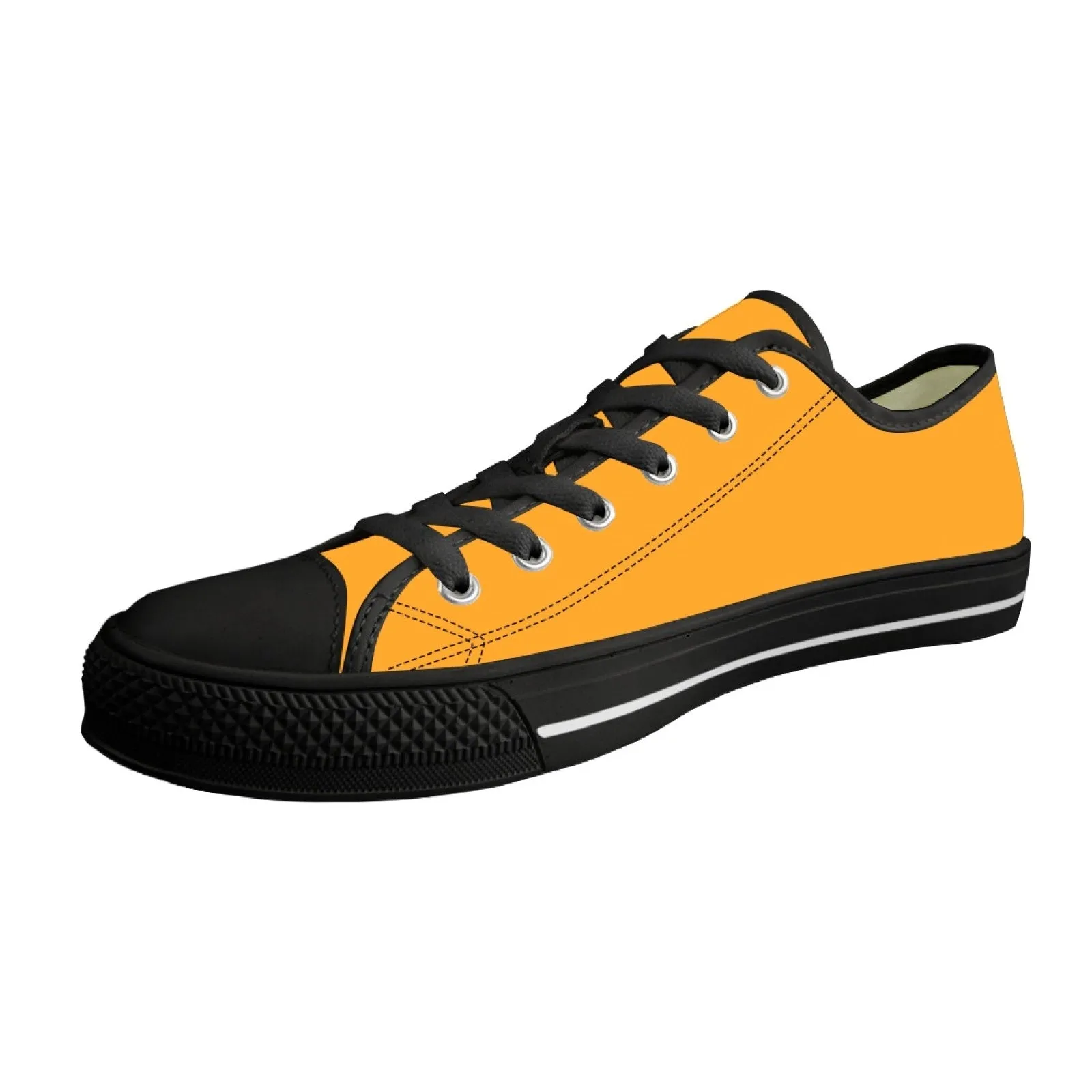 CVHS Blackhawk Circle Logo Pink & Orange Low Top Canvas Shoes