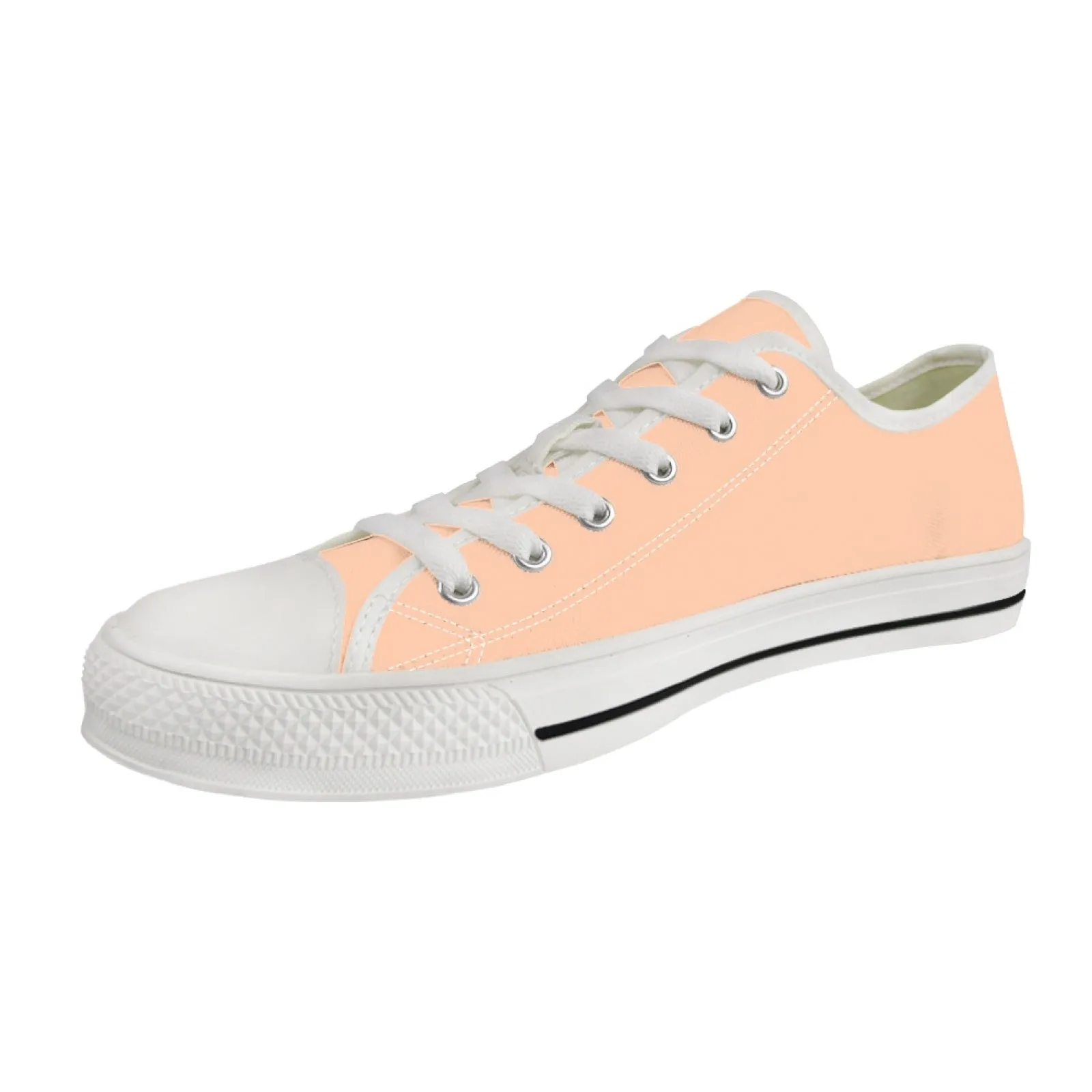 CVHS Blackhawk Circle Logo Pink & Orange Low Top Canvas Shoes