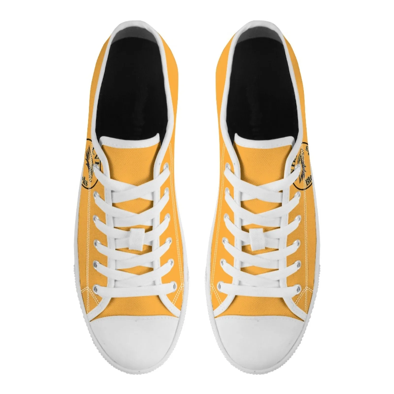 CVHS Blackhawk Circle Logo Pink & Orange Low Top Canvas Shoes