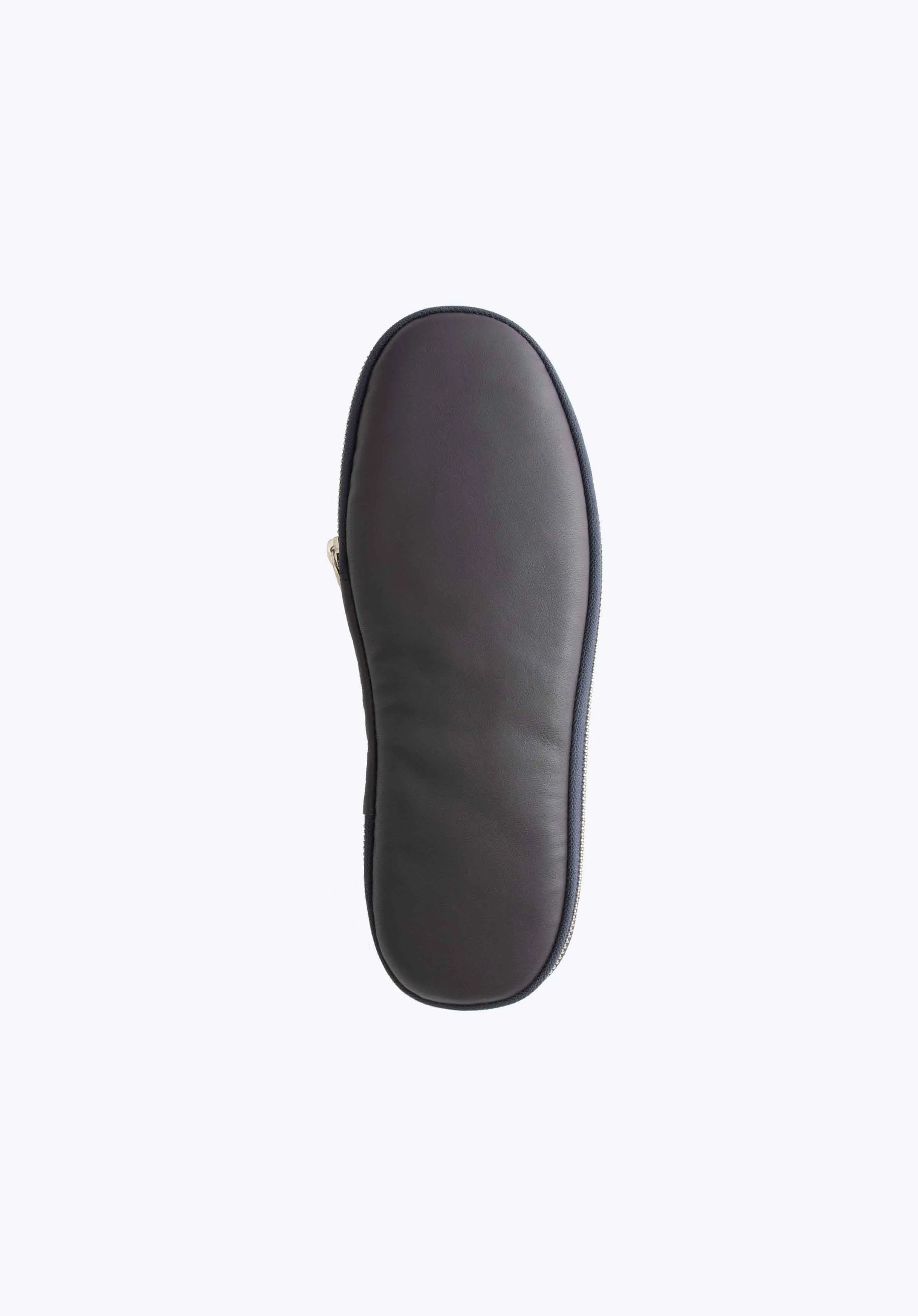 Durham Ink Leather Travel Slippers