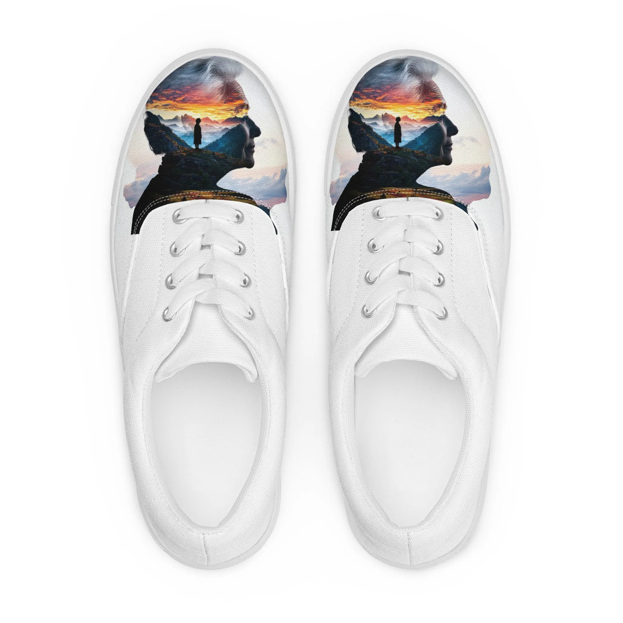 Hidden Peace Women’s lace-up canvas shoes