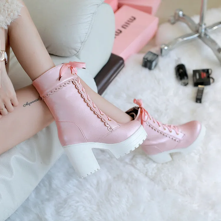Kawaii High Heel Martin Boots