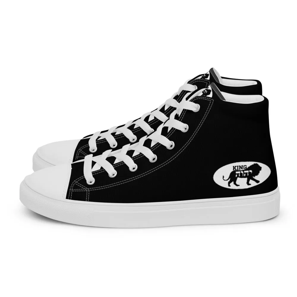 King YAHWEH Signature Men’s High Top Canvas Shoes