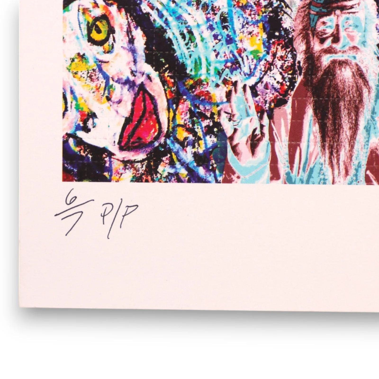 Martin Coyle 2013 Blotter Art Modern Abstract 6/7 Signed Preforated Psychedelic