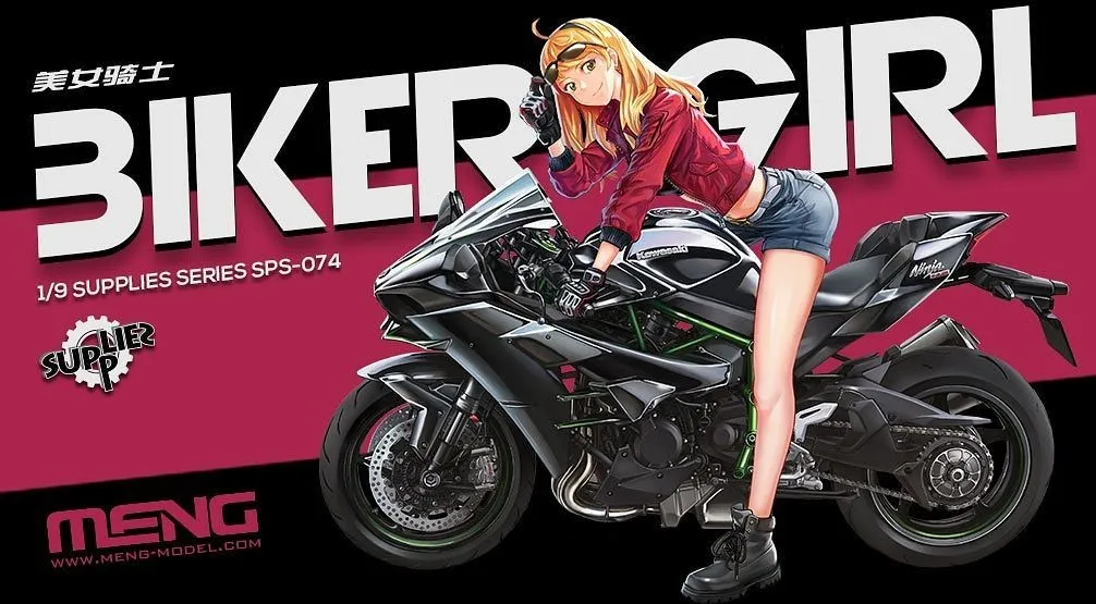 MENG Biker Girl (Resin)- 1/9 Scale