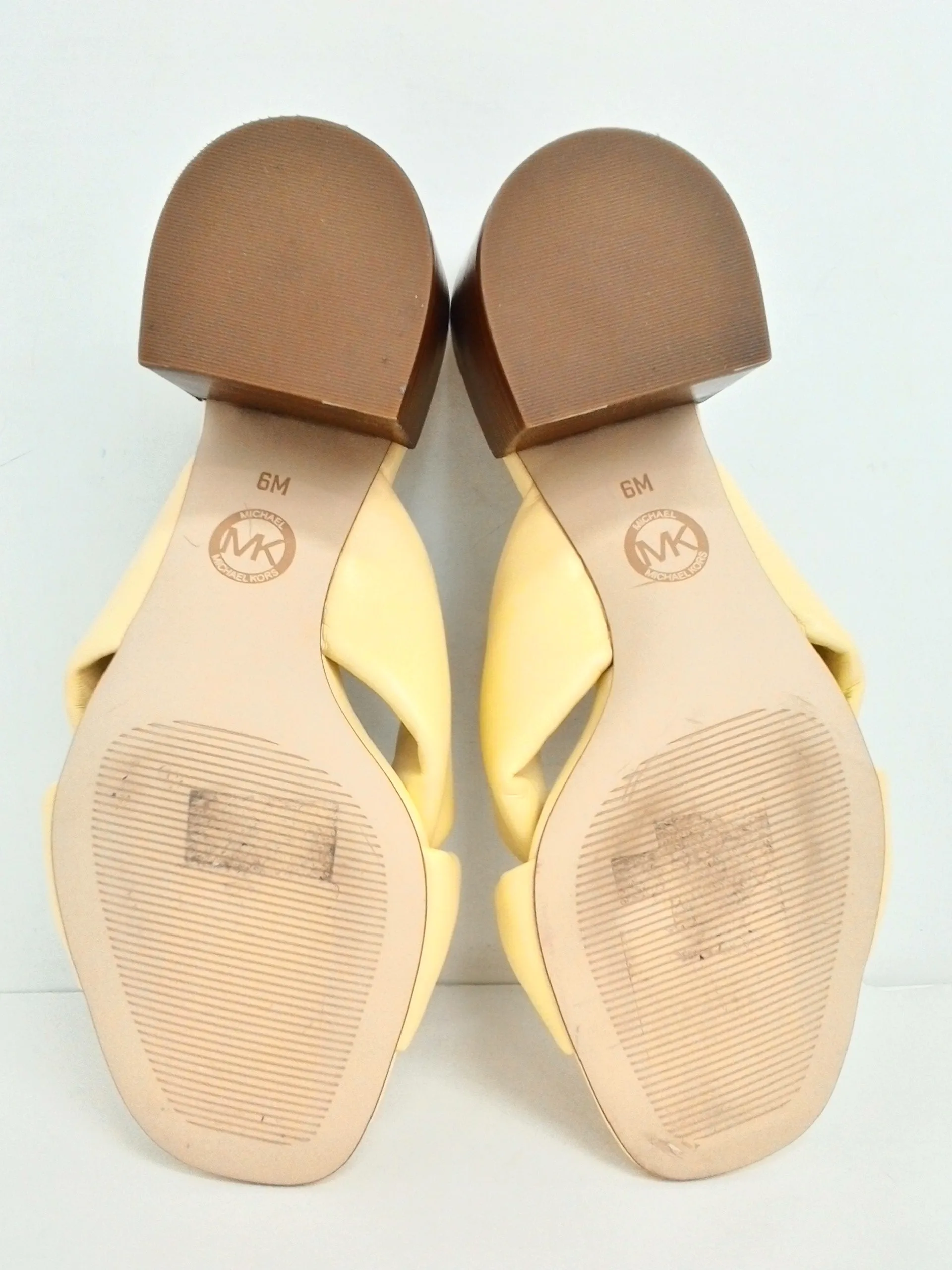 Michael Kors Women's Yellow Mules Size 6 M