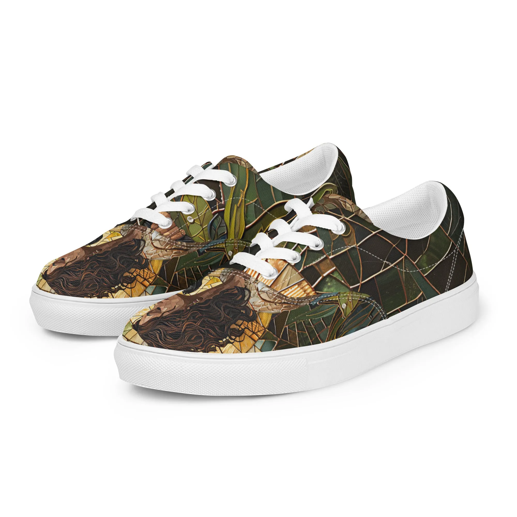 Mom’s Golden Companion Women’s lace-up canvas shoes