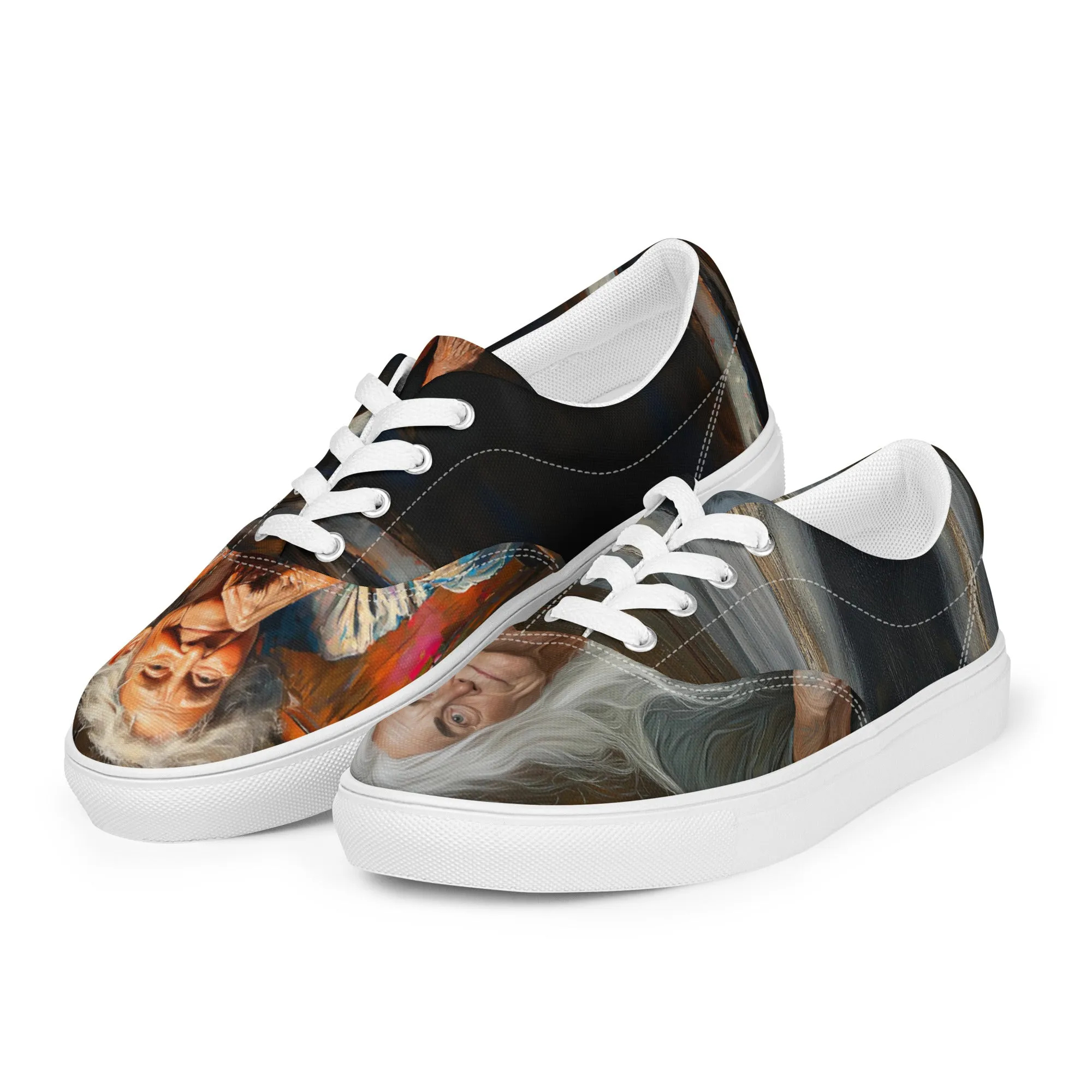 Opposite Glamour Women’s lace-up canvas shoes