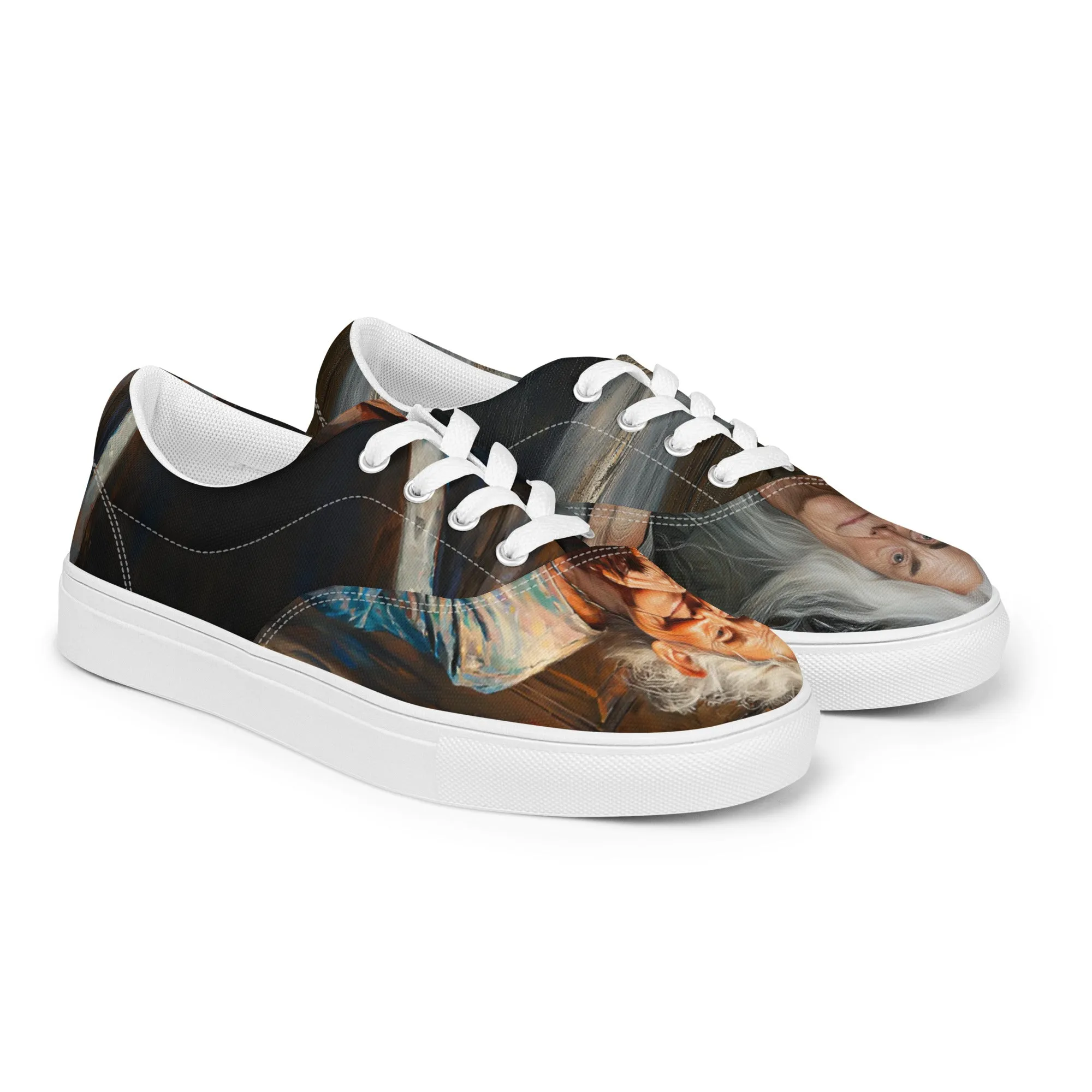 Opposite Glamour Women’s lace-up canvas shoes