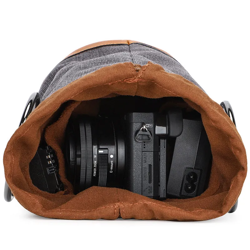 Retro Canvas Shoulder Camera Bag For Women