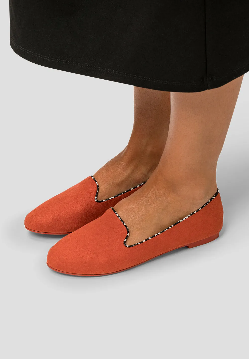 SLIPPER VEGAN SUEDE TERRACOTA
