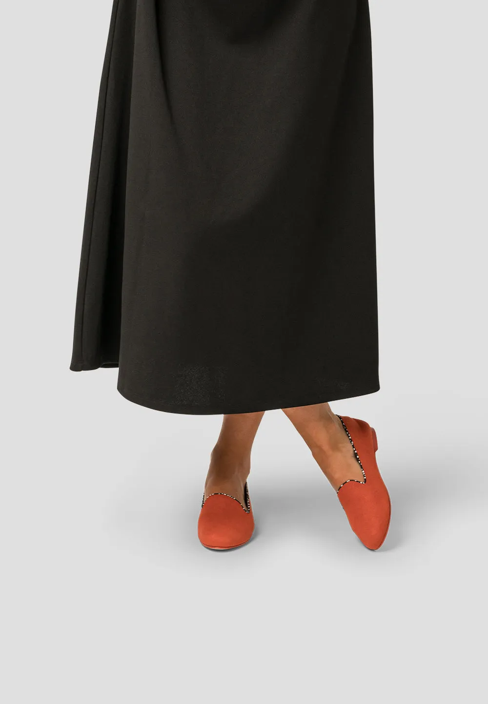 SLIPPER VEGAN SUEDE TERRACOTA