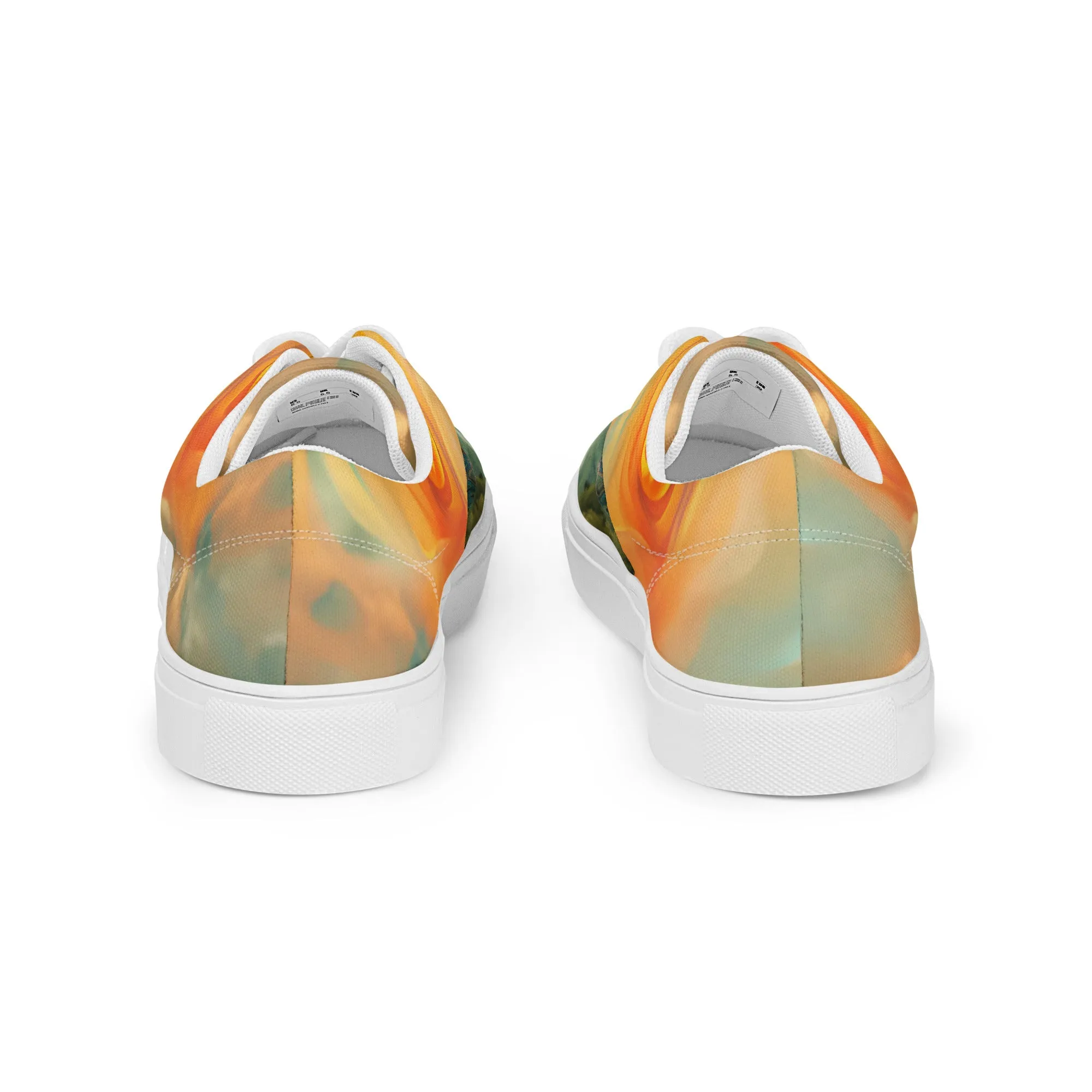 Tranquil Essence Women’s lace-up canvas shoes