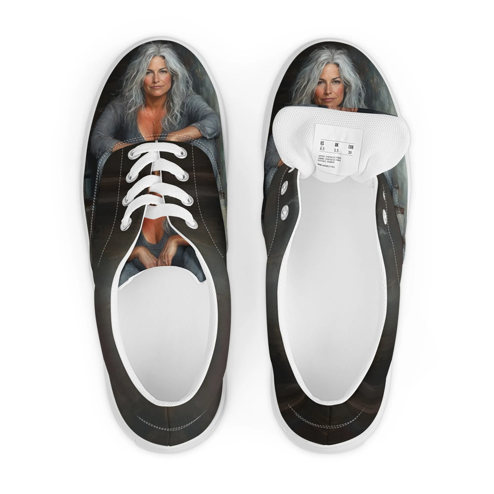 Unbroken Elegance Women’s lace-up canvas shoes