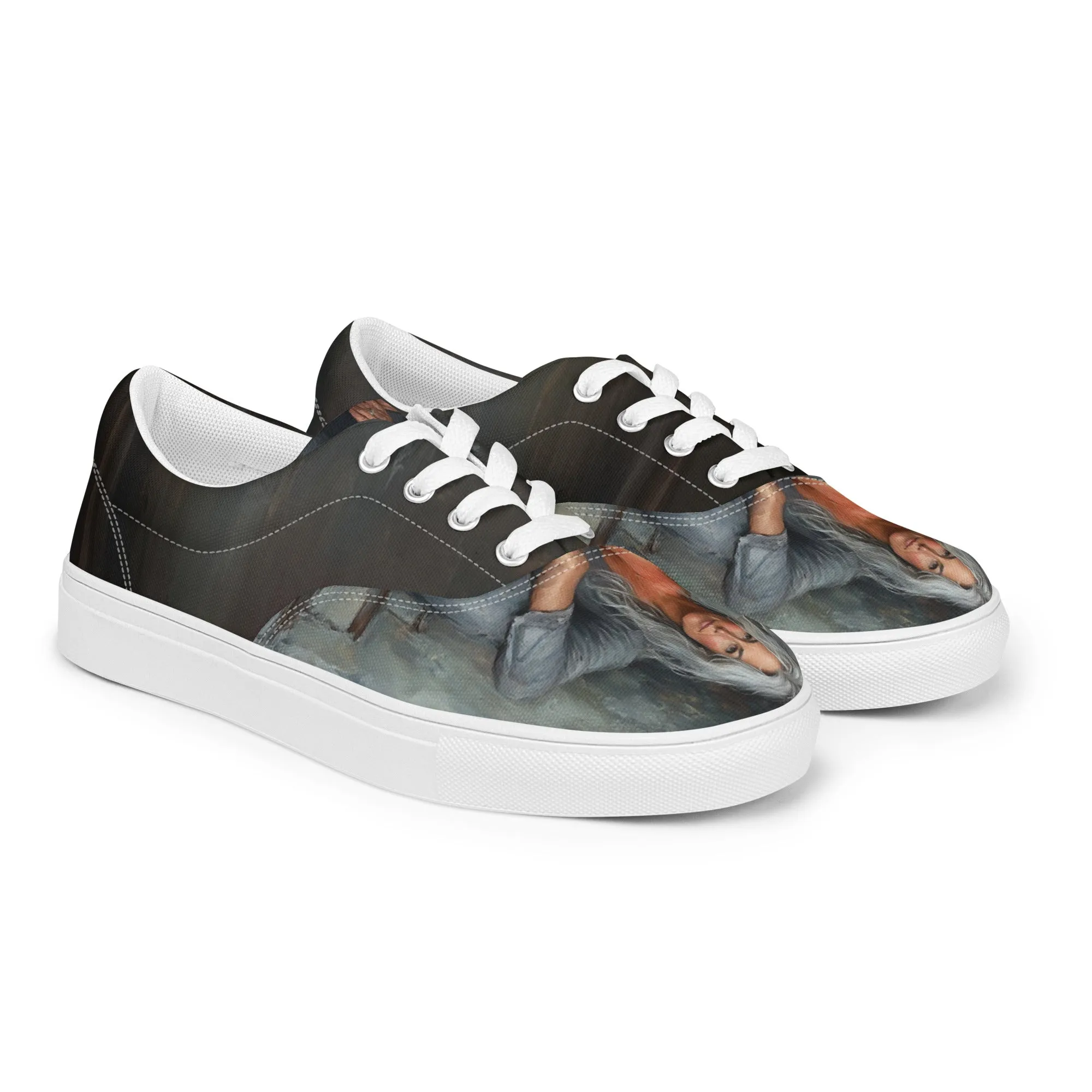 Unbroken Elegance Women’s lace-up canvas shoes