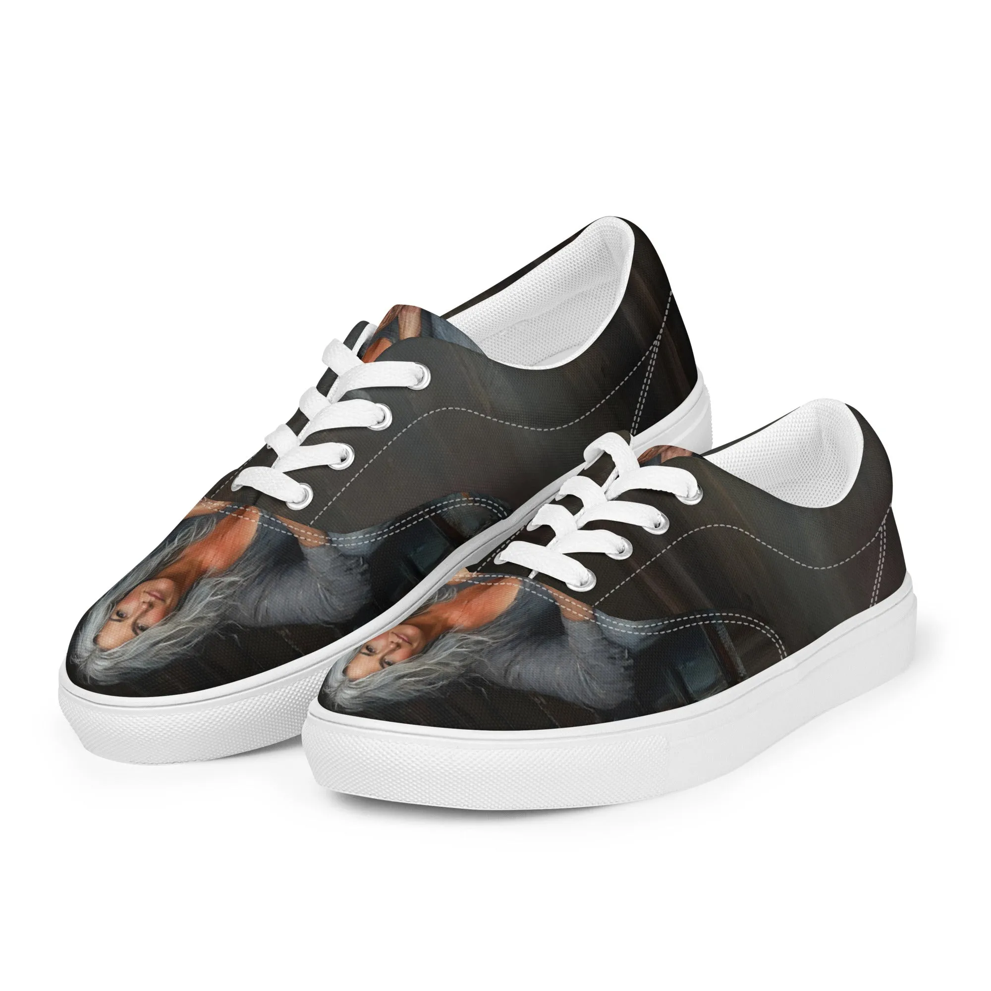 Unbroken Elegance Women’s lace-up canvas shoes