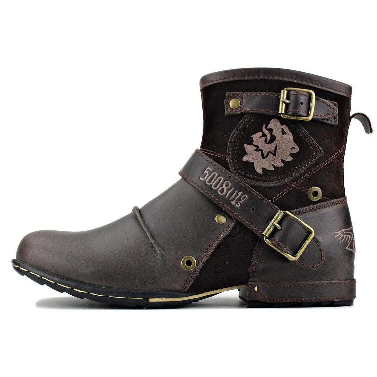 Western Color Changing Denim Martin Shoes