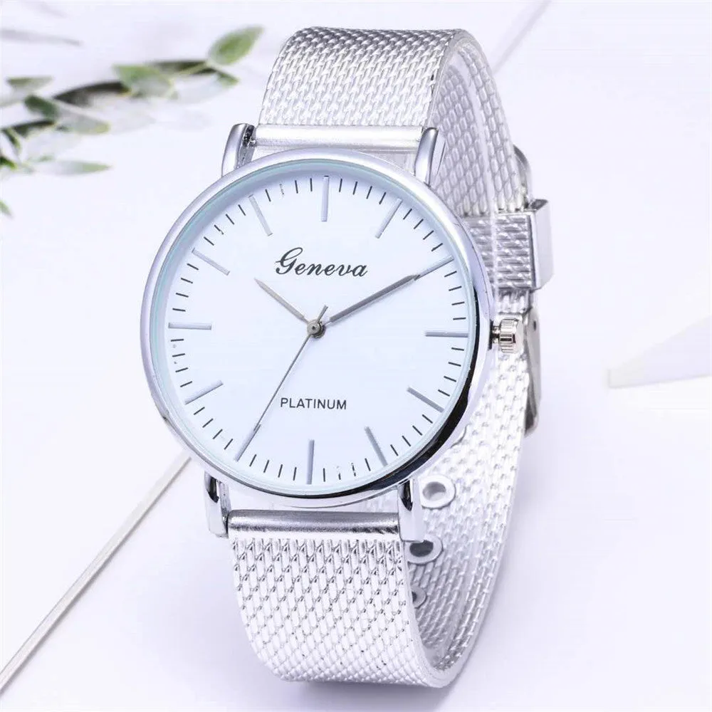 Women Watches Bayan Kol Saati Fashion Rose Gold Silver