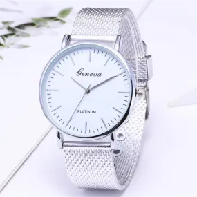 Women Watches Bayan Kol Saati Fashion Rose Gold Silver